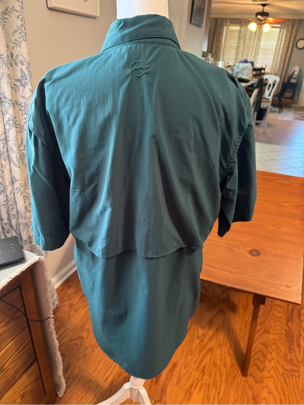 Magellan fishing Green Short Sleeve Button-Up Work Shirt small nwt - Picture 7 of 7
